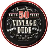 Set van Vintage 50 jaar borden
