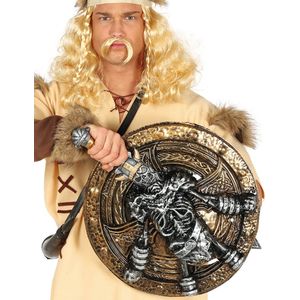Viking skelet zwaard en schild