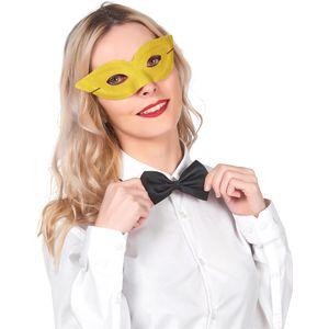 Gele half masker voor volwassenen