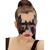 Bloedige vleermuis masker voor dames Halloween