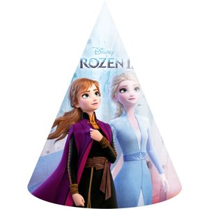 6 kartonnen Frozen 2 feesthoedjes