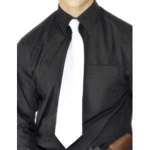 Witte gangster stropdas voor volwassenen