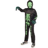 Groene skelet kostuum voor kinderen