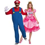 Mario en prinses Peach paar kostuum