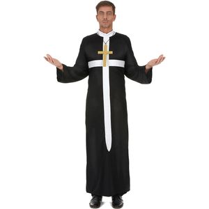 Wit kruis priester kostuum voor mannen