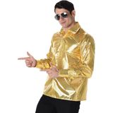 Gouden disco blouse voor mannen