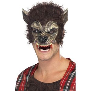 Weerwolf halfmasker voor volwassenen