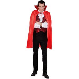 Rode vampierencape voor mannen Halloween