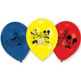 6 latex Mickey Mouse ballonnen
