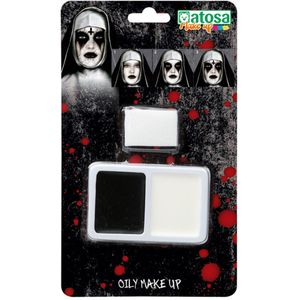 Make-up palet Halloween, zwart en wit