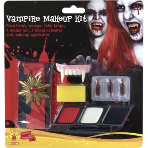 Vampieren make-up en accessoires kit