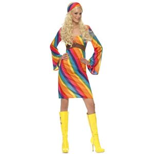 Regenboog hippie kostuum voor vrouwen