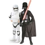 Darth Vader en Stormtrooper koppel kostuum voor kinderen