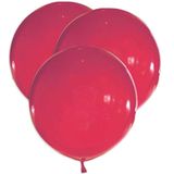 5 enorme rode latex ballonnen
