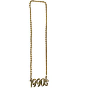 Goudkleurige 1990s halektting voor volwassenen