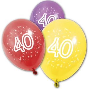 8 verjaardagsballonnen 40 jaar