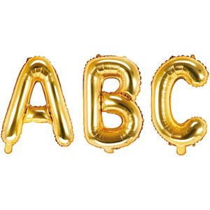 Goudkleurige aluminium letter ballon