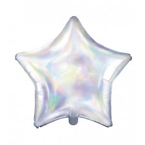 Regenboogkleurige aluminium ster ballon