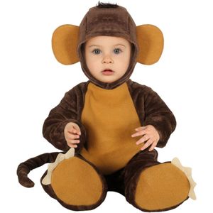 Bruin chimpansee kostuum voor baby's