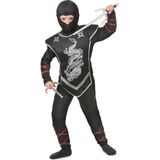 Zwart ninja kostuum voor jongens