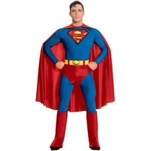 Second skin Superman kostuum met cape voor mannen