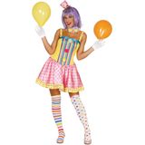 Pastel clownskostuum voor vrouwen
