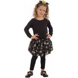 Zwarte en zilverkleurige Halloween tutu voor meisjes