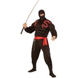 Zwarte ninja bivakmuts voor volwassenen