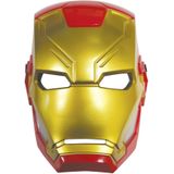 Plastic Iron Man masker voor kinderen