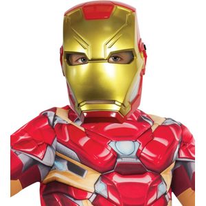 Plastic Iron Man masker voor kinderen