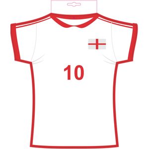 Kartonnen Engeland t-shirt cut out