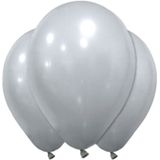 12 grijze latex ballonnen 28 cm