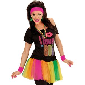 Veelkleurige fluo tutu voor vrouwen