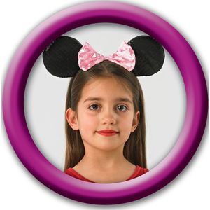 Minnie muizenoren haarband met lovertjes voor meisjes