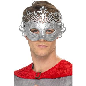Metal kleurige venetiaanse masker voor volwassen
