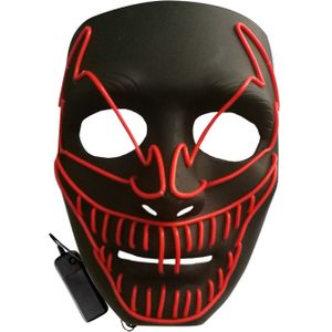 Luxe evil clown LED masker voor volwassenen