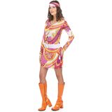 Licht hippie sixties kostuum voor vrouwen