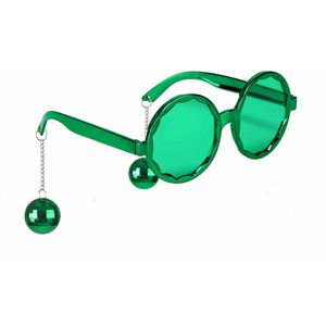 Disco bril voor volwassenen in het groen