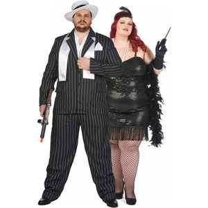 20s plus size paar kostuum gangster Charleston