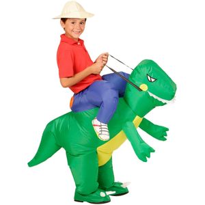 Opblaasbaar dinosaurus kostuum voor kinderen