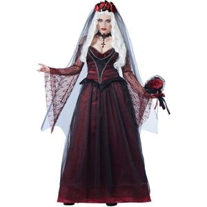 Donkere bruid kostuum voor vrouwen
