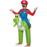 Opblaasbaar Nintendo Mario op Yoshi kostuum voor kinderen