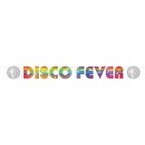 Kartonnen disco fever banner