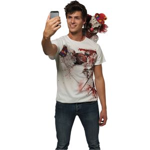 Clown selfie t-shirt voor volwassenen