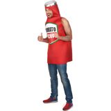 Tomaten ketchup kostuum voor volwassenen