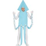 Blauw inktvis kostuum voor volwassenen