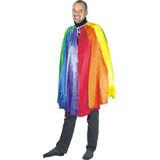 Regenboog cape voor volwassenen