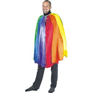 Regenboog cape voor volwassenen