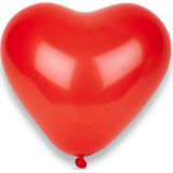 10 ballonnen in de vorm van rode harten