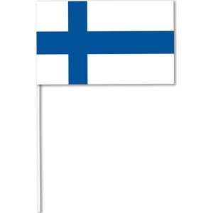 Papieren vlag Finland 14 x 21 cm